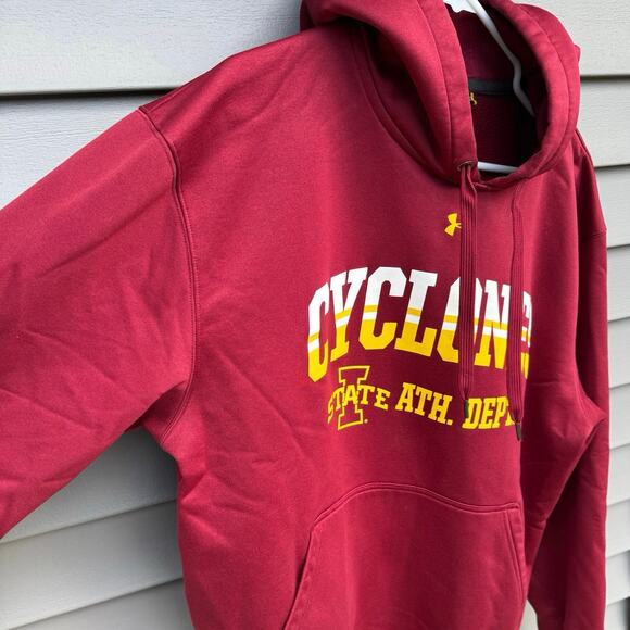 Iowa State Cyclones size L Under Armour Athletic Dept. Hoodie Sweatshirt - Picture 4 of 10